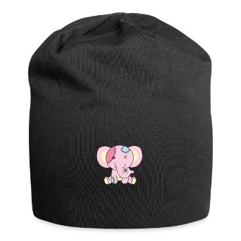 Kawaii Gothic Elephant Pastel Gothic Goth - Jersey Beanie - black - Front