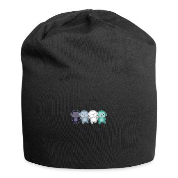 oriented aroace Flag Pride LGBTQ cute monkey - Jersey Beanie - black - Front