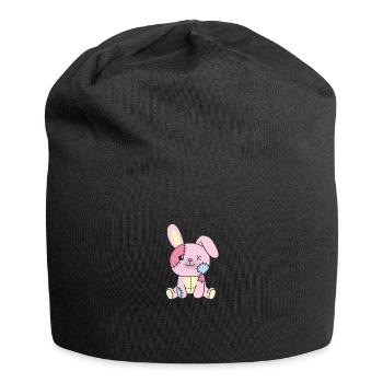 Kawaii Gothic Hase Pastellfarben Gothic Goth Hase - Jersey-Beanie - Schwarz - Vorne