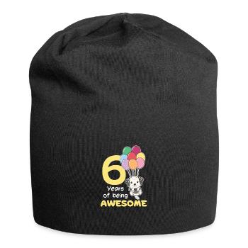 Dalmatians for 6th birthday children six years - Jersey Beanie - black - Front