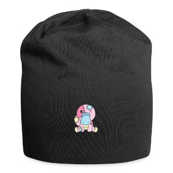 Kawaii Platypus Sloth Pastel Gothic - Jersey Beanie - black - Front
