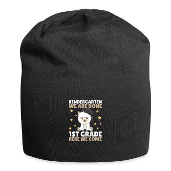 Kids Kindergarten graduate Alpaka 1st grade - Jersey-Beanie - Schwarz - Vorne