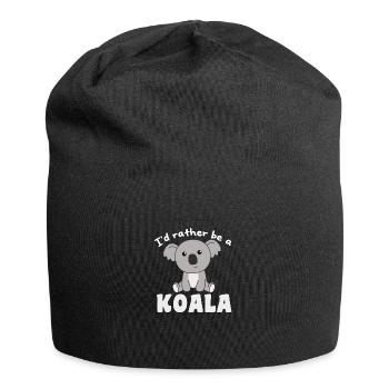 I'd rather be a koala - cute koala - Jersey Beanie - black - Front