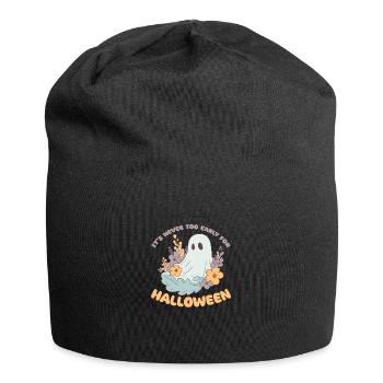 It's never too early for Halloween groovy ghost - Jersey Beanie - black - Front