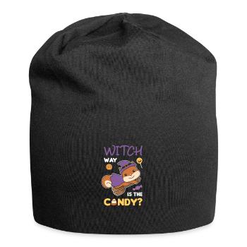 Squirrel Witch façon sorcière est le bonbon Happy - Bonnet en jersey - noir - Devant