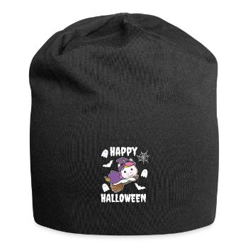 Licorne Joyeux Halloween Sorcière Enfants Sorcière Costume de Sorcière - Bonnet en jersey - noir - Devant