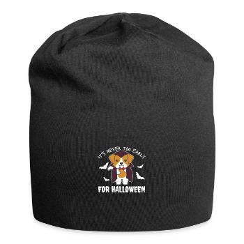 Jack Russell, it's never too early for Halloween - Jersey Beanie - black - Front