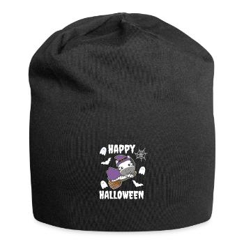 Zebra Joyeux Halloween Sorcière Enfants Sorcière Costume de Sorcière - Bonnet en jersey - noir - Devant