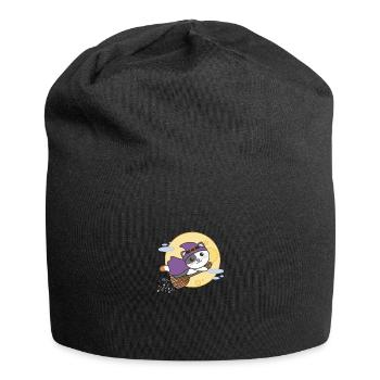 Cat Halloween Witch Kids Witches Costume - Jersey Beanie - black - Front