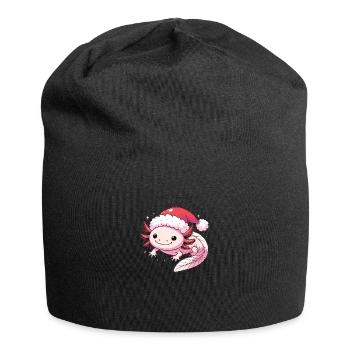 Axolotl Noël Axolotls mignons Joyeux Noël - Bonnet en jersey - noir - Devant