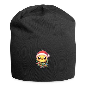 Christmas Fairy Lights Canary - Jersey Beanie - black - Front