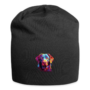 Wasserfarben Farbenfroher Chesapeake Bay Retriever - Jersey-Beanie - Schwarz - Vorne