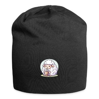 Kawaii Schafe Bubble Tea Boba Schaf - Jersey-Beanie - Schwarz - Vorne