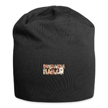 Poméranie Groovy Maman Poméranique - Bonnet en jersey - noir - Devant