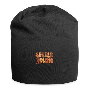 Irish Red Setter Groovy Setter Mom - Jersey Beanie - black - Front