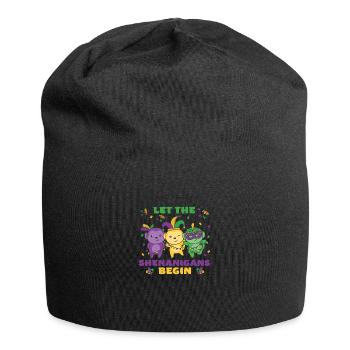 Mardi Gras Affe Faschings Kostüm - Jersey-Beanie - Schwarz - Vorne