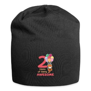 Panda roux pour les enfants de 2 ans - Bonnet en jersey - noir - Devant