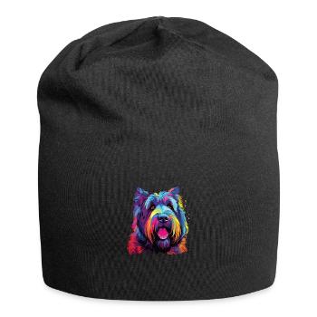 Aquarelles Colorées Bouvier des Flandres - Bonnet en jersey - noir - Devant