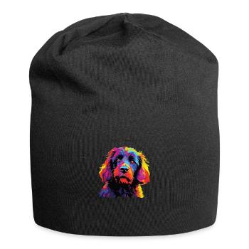 Aquarelle colorée portugaise Portie - Bonnet en jersey - noir - Devant
