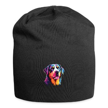 Aquarelle Colorée Grand Suisse - Bonnet en jersey - noir - Devant