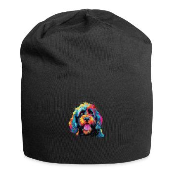 Aquarelle colorée portugaise Portie - Bonnet en jersey - noir - Devant