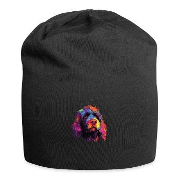 Aquarelle colorée portugaise Portie - Bonnet en jersey - noir - Devant