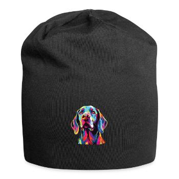 Wasserfarben Farbenfroher Harrier - Jersey-Beanie - Schwarz - Vorne