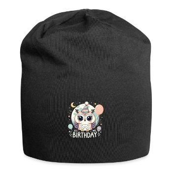 C’est mon anniversaire mignon hibou d’anniversaire - Bonnet en jersey - noir - Devant