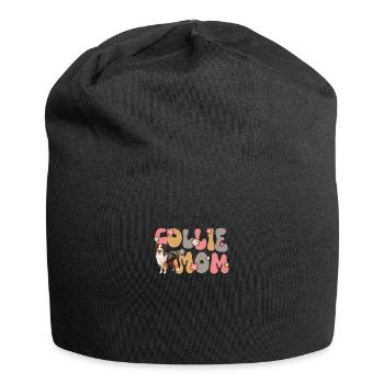 Longhair Collie Groovy Collie mom - Jersey Beanie - black - Front