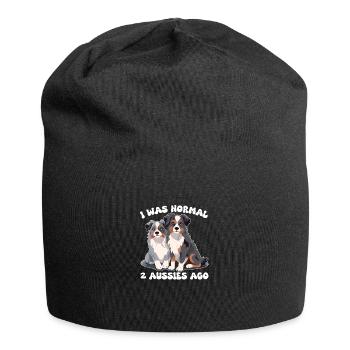 Australian Shepherd ich war normal vor 2 Aussies - Jersey-Beanie - Schwarz - Vorne