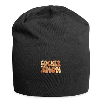 Cocker Épagneul Groovy Cocker Maman - Bonnet en jersey - noir - Devant