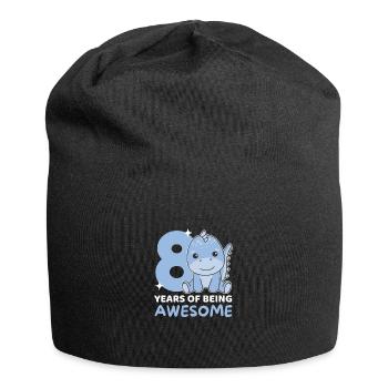 Dino pour les enfants de 8 ans de huit ans - Bonnet en jersey - noir - Devant