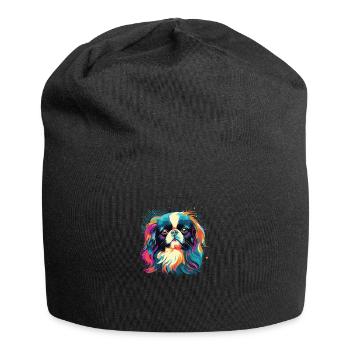 Watercolors Colorful Chin Water - Jersey Beanie - black - Front