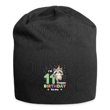 Raton laveur pour les 11 ans pour les enfants de onze ans - Bonnet en jersey - noir - Devant