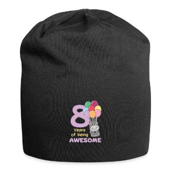 Hippopotame pour les enfants de 8 ans de huit ans - Bonnet en jersey - noir - Devant