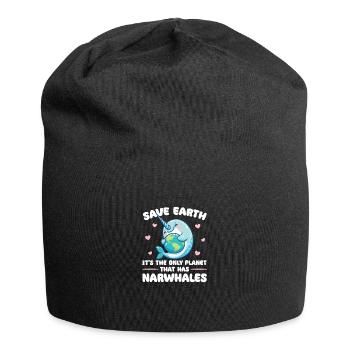C’est la seule planète avec le jour de la Terre sur le narval - Bonnet en jersey - noir - Devant