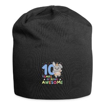 Lapin pour ses 10 ans enfants de dix ans - Bonnet en jersey - noir - Devant