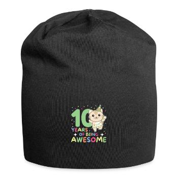 Chat pour les 10 ans Enfants de dix ans - Bonnet en jersey - noir - Devant
