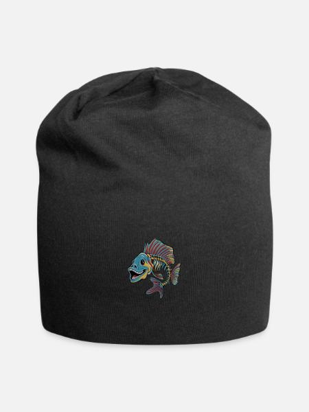 Father and Son Live Love Camp für einen Angler - Jersey-Beanie - Schwarz