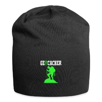 Geocaching Geocache Geocacher - Jersey-Beanie - Schwarz - Vorne