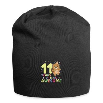 Castor pour son 11e anniversaire Enfants de onze ans - Bonnet en jersey - noir - Devant