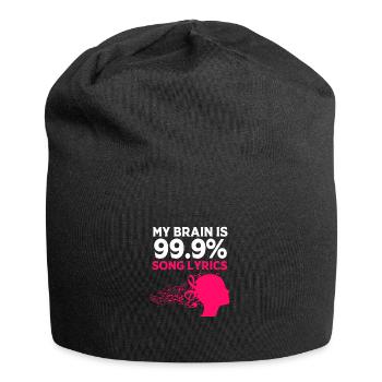 Karaoke - Jersey-Beanie - Schwarz - Vorne