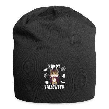Horse Happy Halloween Cute Vampire Costume - Jersey Beanie - black - Front