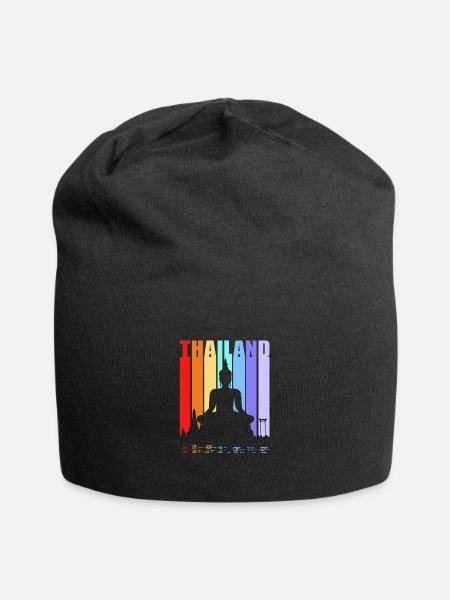 Thai - Jersey-Beanie - Schwarz