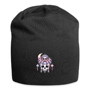 Kawaii Gothique Tarentule Couleurs Pastel Gothique Goth - Bonnet en jersey - noir - Devant