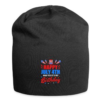 Fourth of July National Colors National Day United States - Jersey Beanie - black - Front