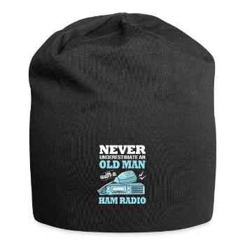 Antenne radio amateur - Bonnet en jersey - noir - Devant