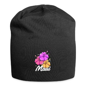 Maui Hawaii Hawaiian - Jersey Beanie - black - Front