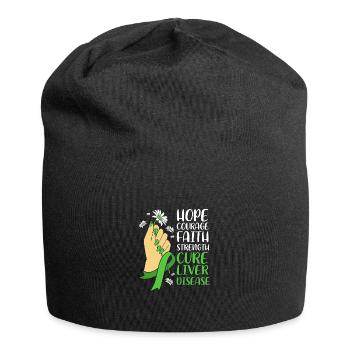 Maladie du foie - Bonnet en jersey - noir - Devant