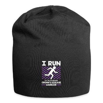 Maladie de Crohn - Bonnet en jersey - noir - Devant